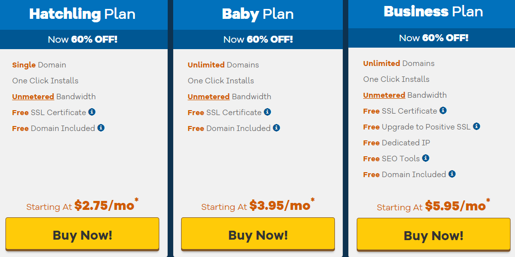 HostGator vs SiteGround