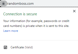 SSL valid