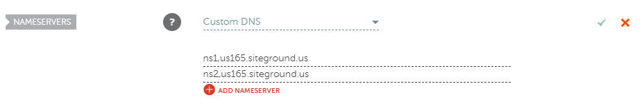 siteground nameservers