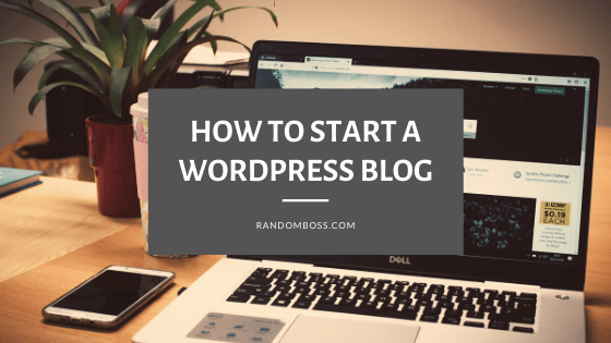 how to start a wordpress blog