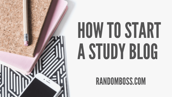 How to start a study blog featured