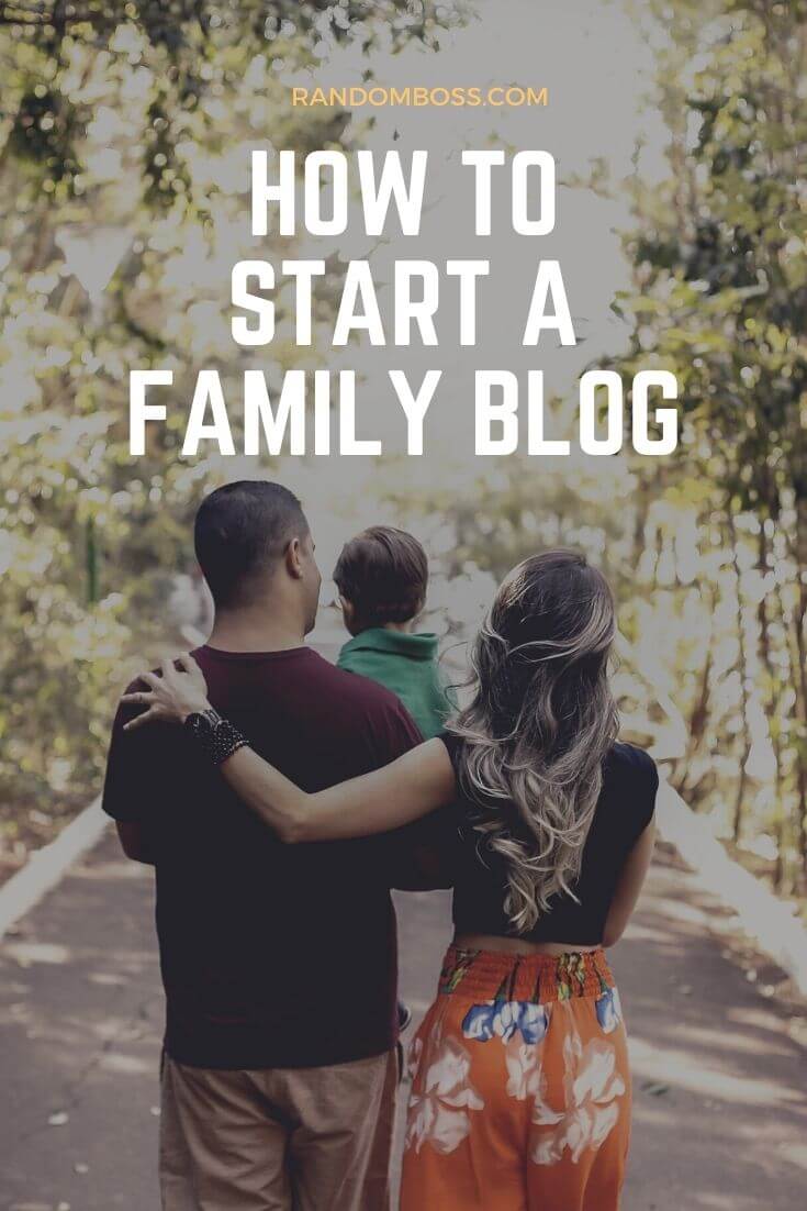 How to start a family blog pin